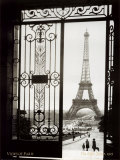 París (Francia): vista de la torre Eiffel Prints por Sally Gall